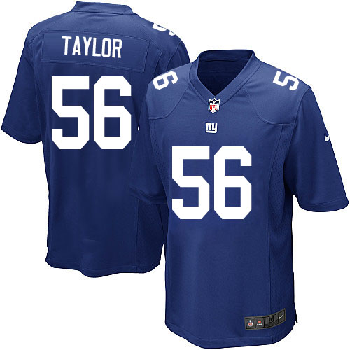 Youth Elite Lawrence Taylor Nike Jersey Royal Blue Home - #56 NFL New York Giants